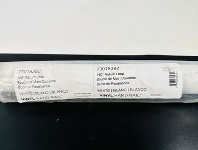RDI 180 Degree Return Loop - White (Vinyl ADA Handrail)