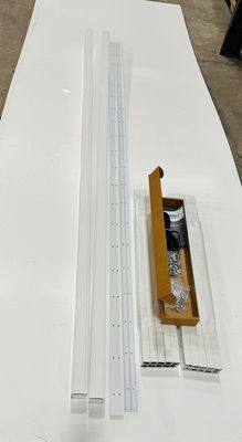 RDI 6 ft. Screen Railing 1 in. Square Balusters Kit - White (EncloSure Screen System)