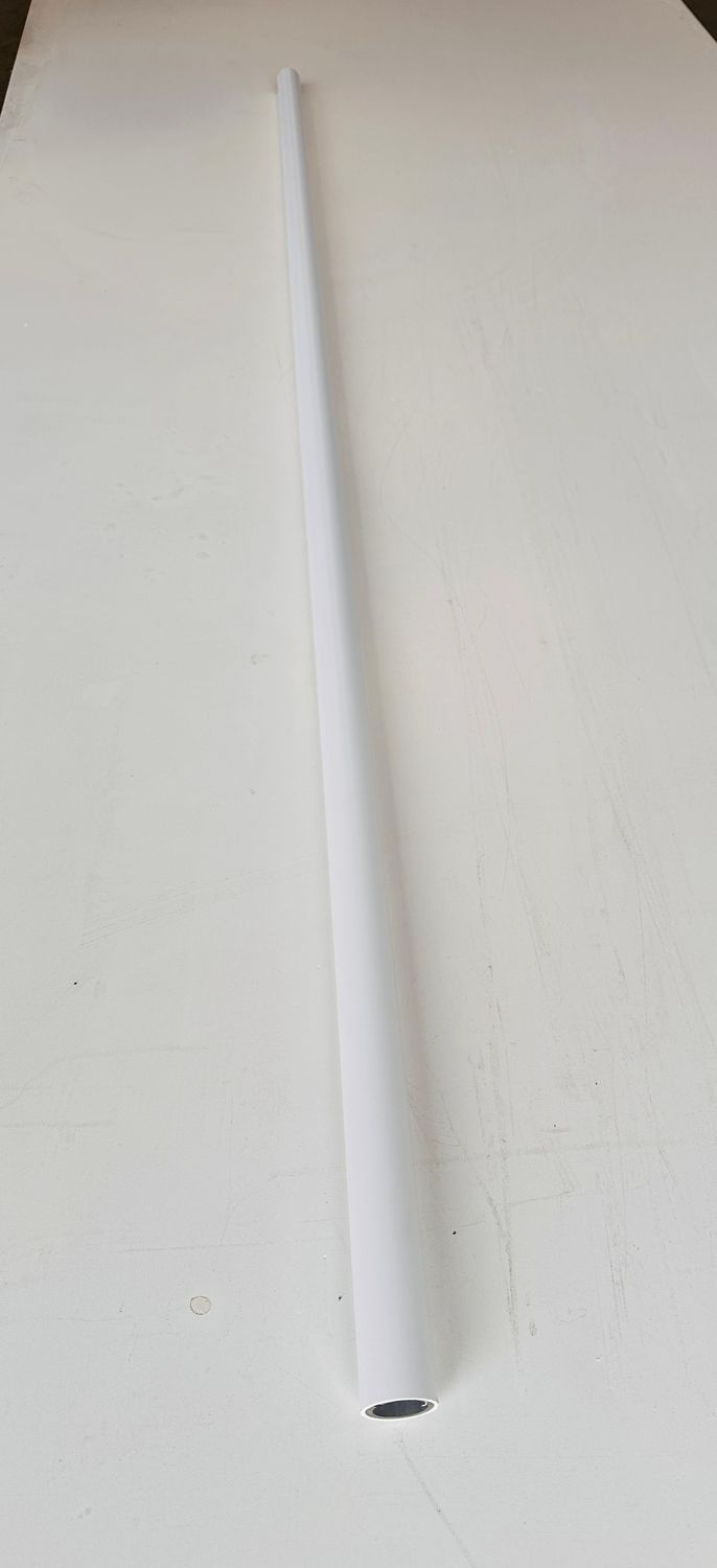 RDI 120 in. Vinyl Clad Aluminum Handrail Lineal - White (Vinyl ADA Handrail)