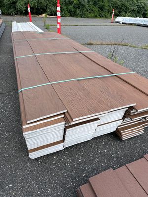 Norx 1/2 in. x 8 in. x 12 ft. Fascia - Casa Mila Teak (Warehouse Seconds)