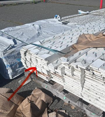 PLY GEM 1 in. x 4 in. x 18 ft. Smooth PVC Trim (Warehouse Seconds)