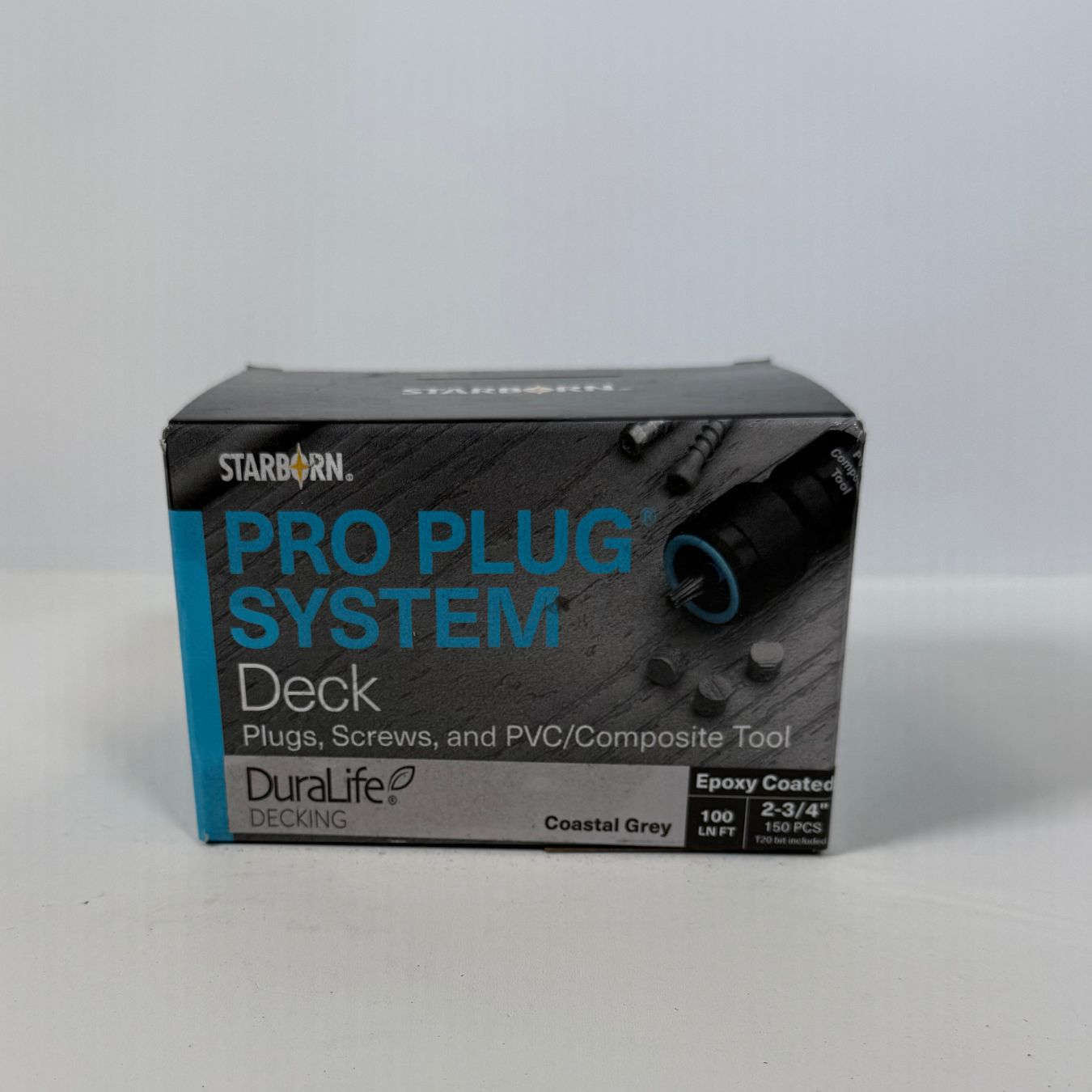 Pro Plug Fasteners for Duralife Decking 100LF - Brazilian Cherry