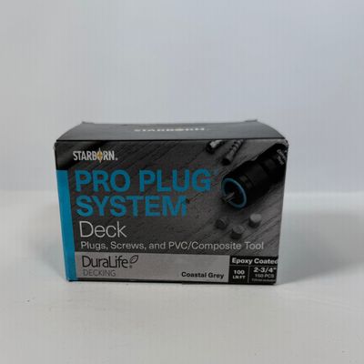 Pro Plug Fasteners for Duralife Decking 100LF - Brazilian Cherry