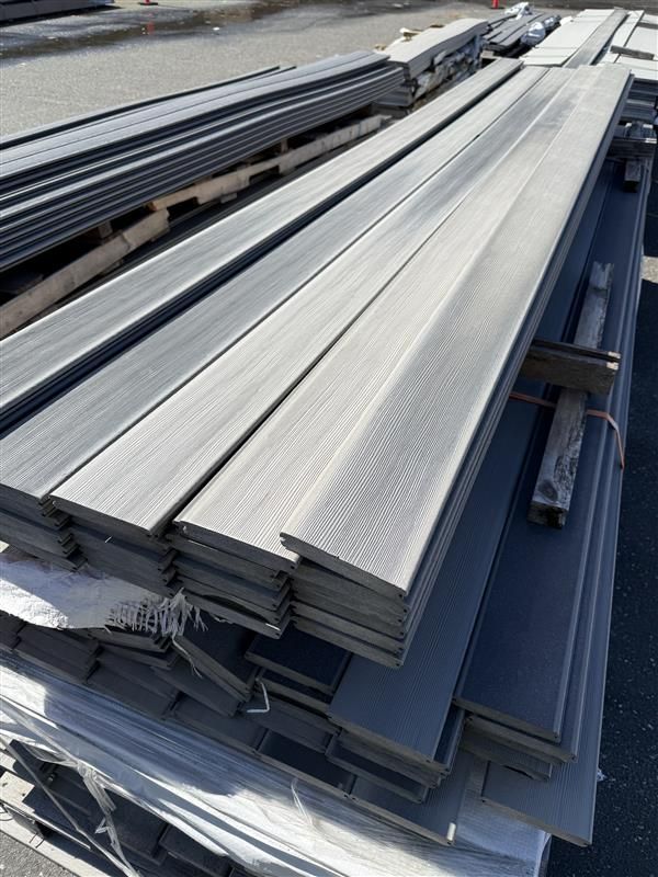 Duralife 1 in. x 6 in. x 12 ft. Grooved Siesta™ Deck Board - Garapa Gray (Warehouse Seconds)