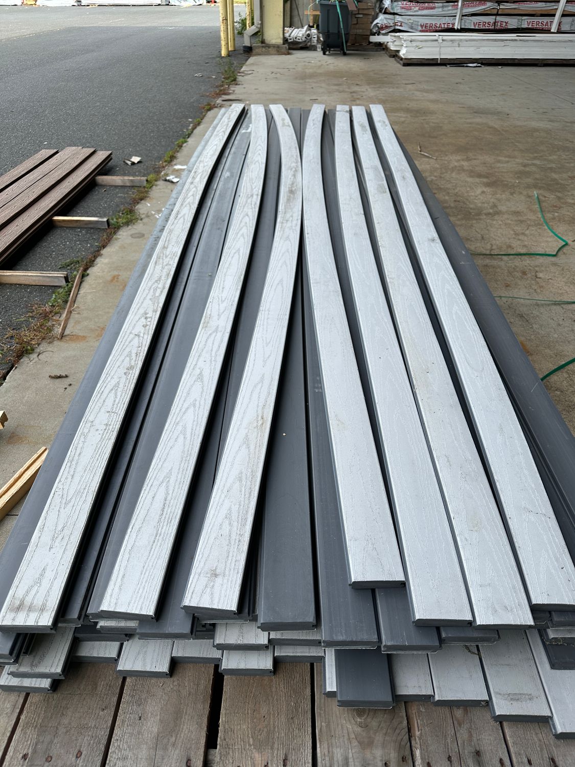 TIMBERTECH 1 in. x 4 in. x 12 ft. T&G Porch Board - Oyster (Warehouse Seconds)