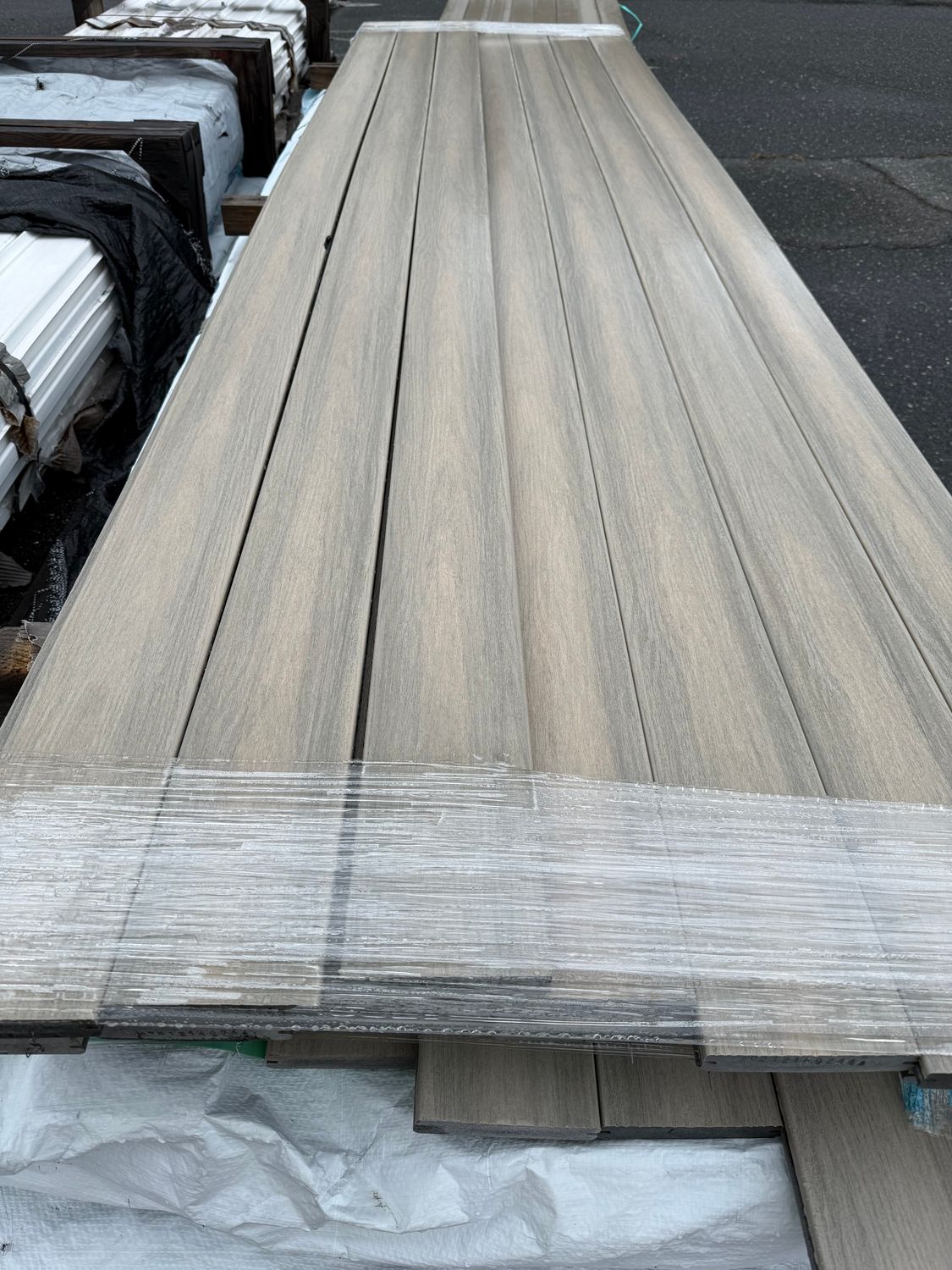 Moistureshield 1 in. x 6 in. x 12 ft. Grooved Full Profile Deck Board - Catalina (Warehouse Seconds)