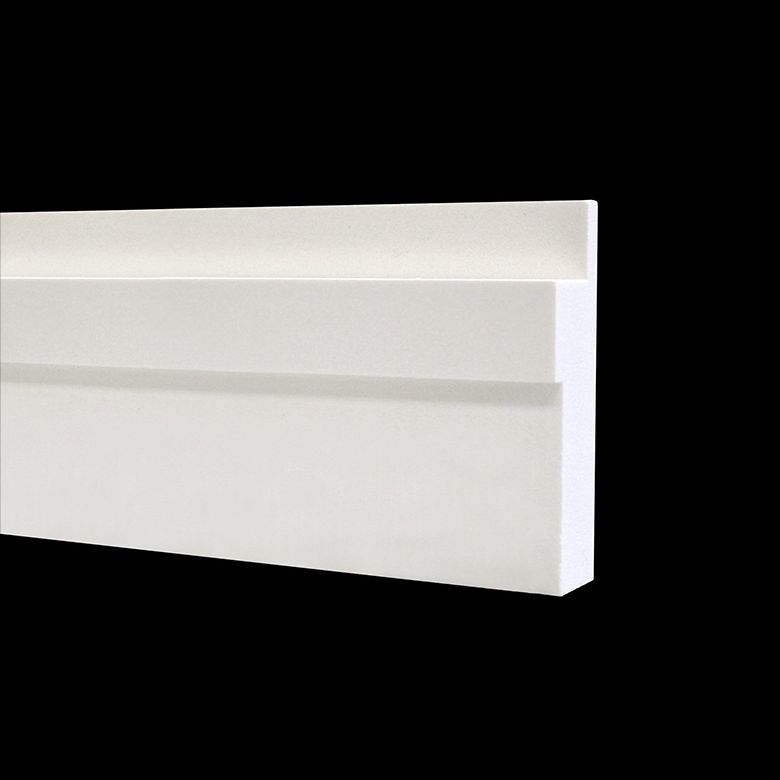 VERSATEX  5/4 in. x 6 in. x 18 ft. Stealth Board w/ Nail Flange Woodgrain PVC Trim Board