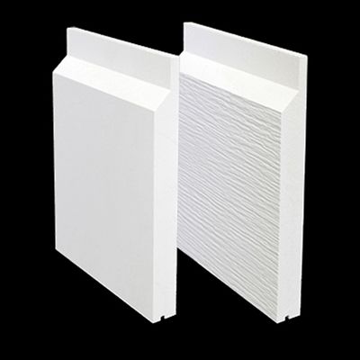 VERSATEX 1 in. x 8 in. x 18 ft. Stealth Skirt Board Woodgrain PVC Trim Board
