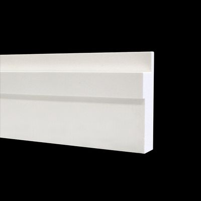 VERSATEX  5/4 in. x 4 in. x 18 ft. Stealth Board w/ Nail Flange Woodgrain PVC Trim Board