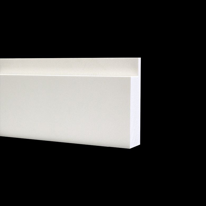 VERSATEX 5/4 in. x 8 in. x 18 ft. Stealth Board Smooth PVC Trim Board