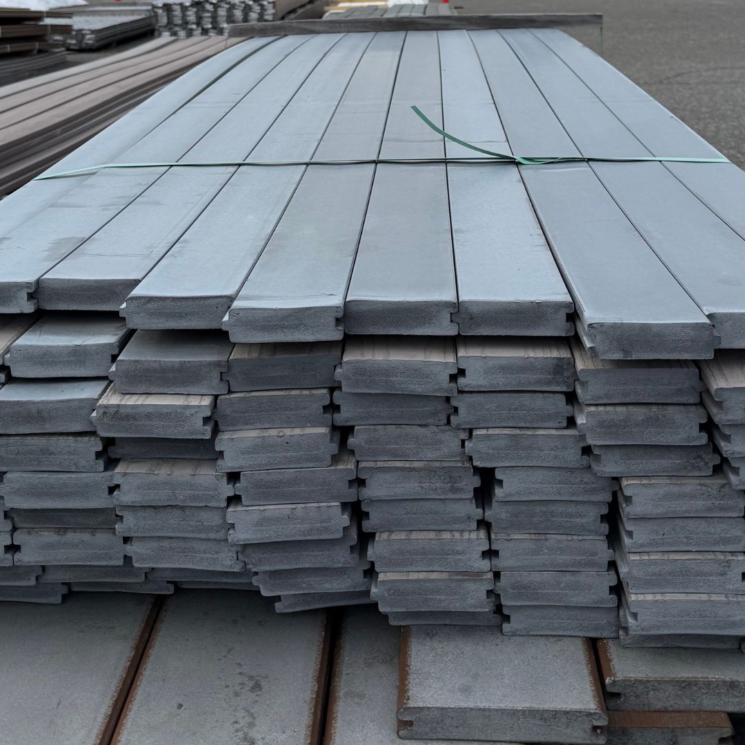 TIMBERTECH 1 in. x 4 in. x 10 ft. T&G Porch Board - Slate Gray (Warehouse Seconds)