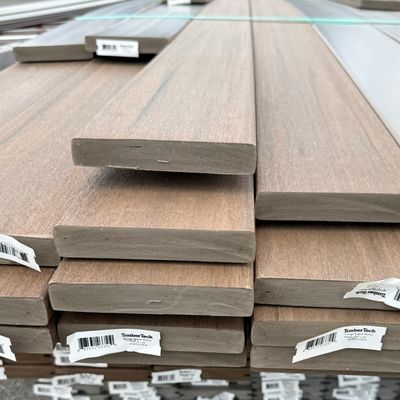 TIMBERTECH 1 in. x 6 in. x 20 ft. Grooved Deck Board - English Walnut (Warehouse Seconds) TIMBERTECH 1 in. x 6 in. x 20 ft. Grooved Deck Board - English Walnut (Warehouse Seconds)