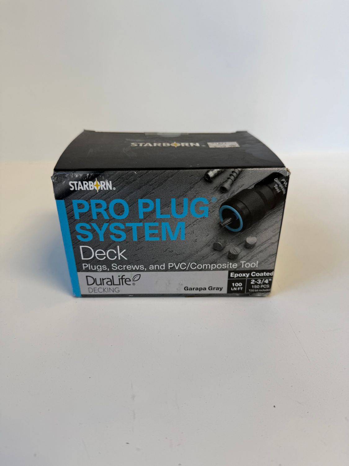 Pro Plug Fasteners for Duralife Decking 100LF - Garapa Gray