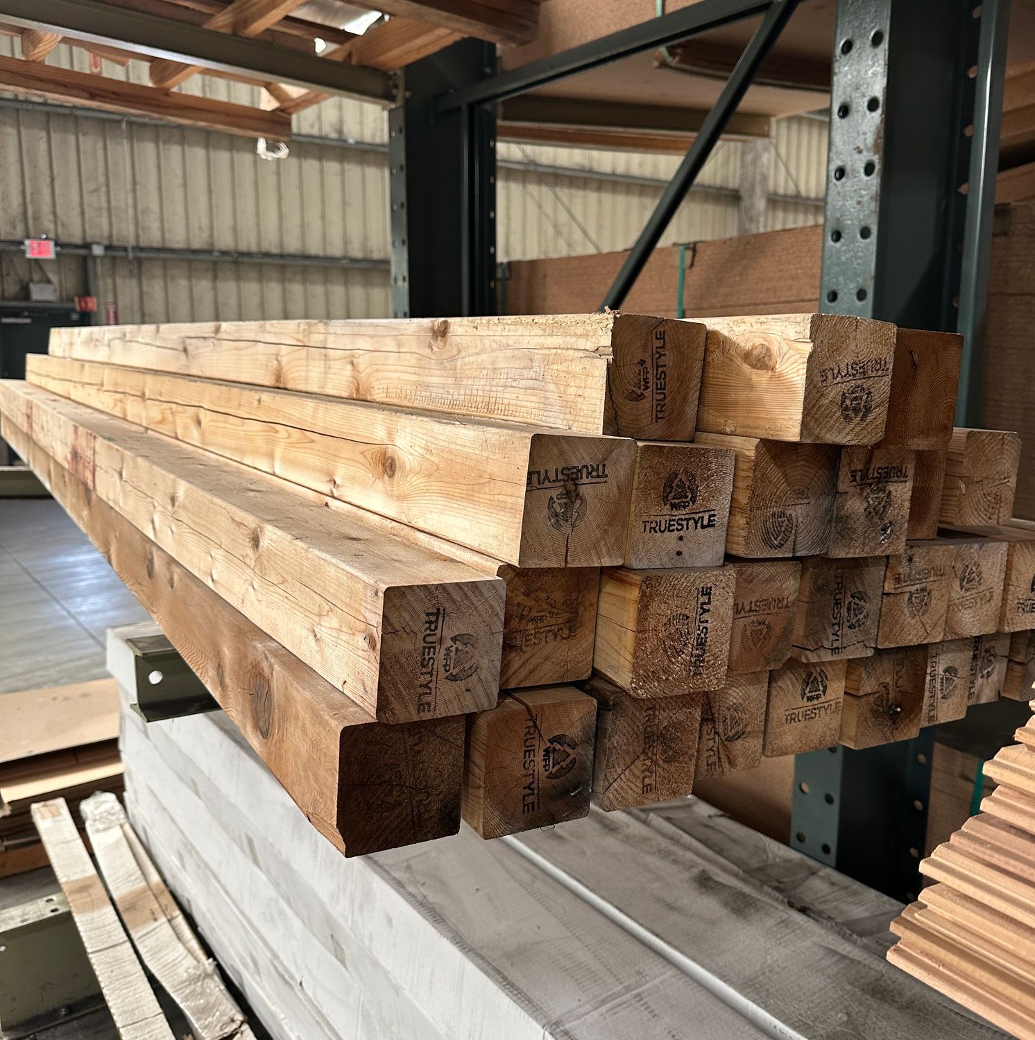4 in. x 4 in. x 10 ft. Western Red Cedar - Appearance / S4S / EE / Green (Warehouse Seconds)