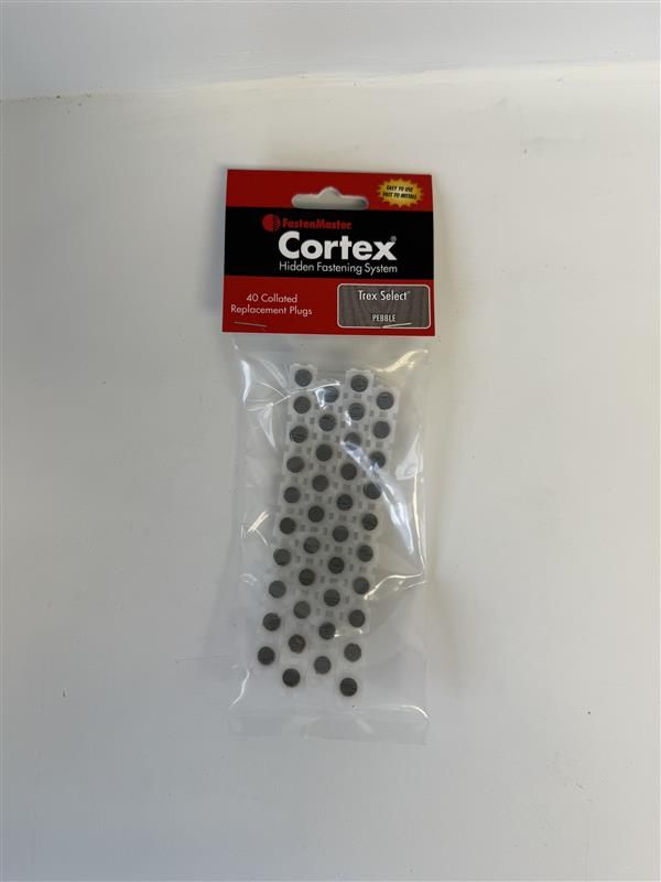 CORTEX PLUGS for Trex Decking - Pebble Gray (40 Pack)
