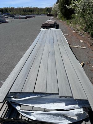 DECKORATORS 1 in. x 6 in. x 12 ft. Grooved Deck Board - Saltwater (Warehouse Seconds)