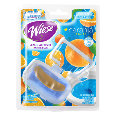 Canastilla Gel WIESE Naranja Pinta-Azul 35g