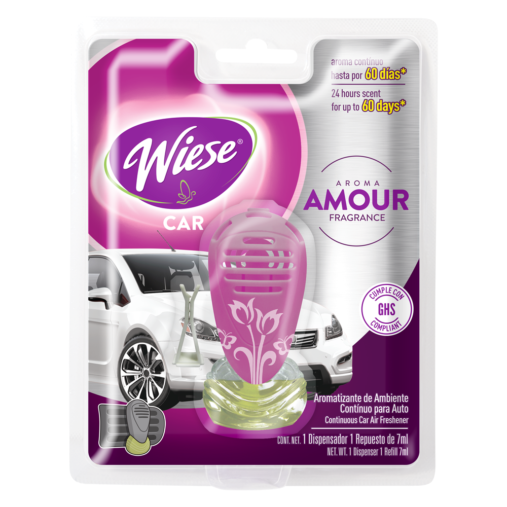 Aromatizante Auto WIESE Amour Caja Exhibidora