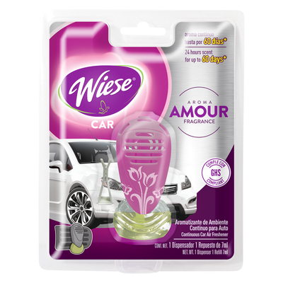 Aromatizante Auto WIESE Amour Caja Exhibidora