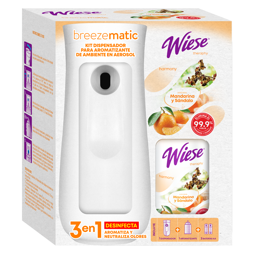 BreezeMatic WIESE Premium Mand.&amp;Sand.Kit Disp,Spray,2Bat