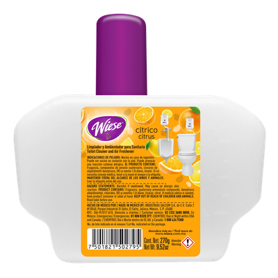 Repuesto Líquido Goteador WIESE Cítrico 270g/9.52oz