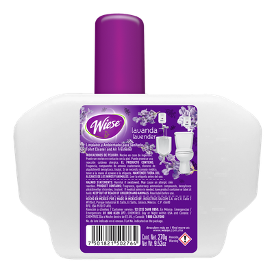 Repuesto Líquido Goteador WIESE Lavanda 270g/9.52oz