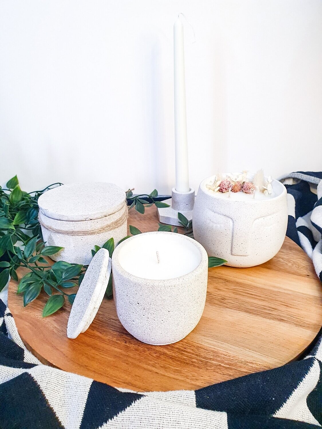 Customized Stone Candles