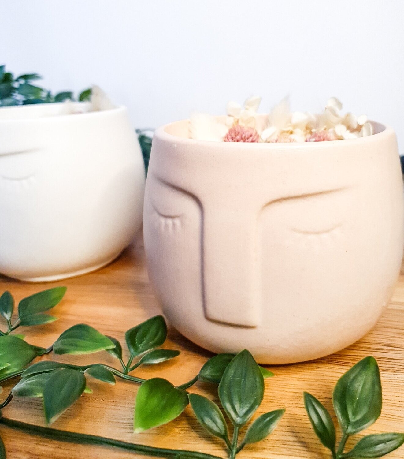 Customized Pastel Nordic Face Candles