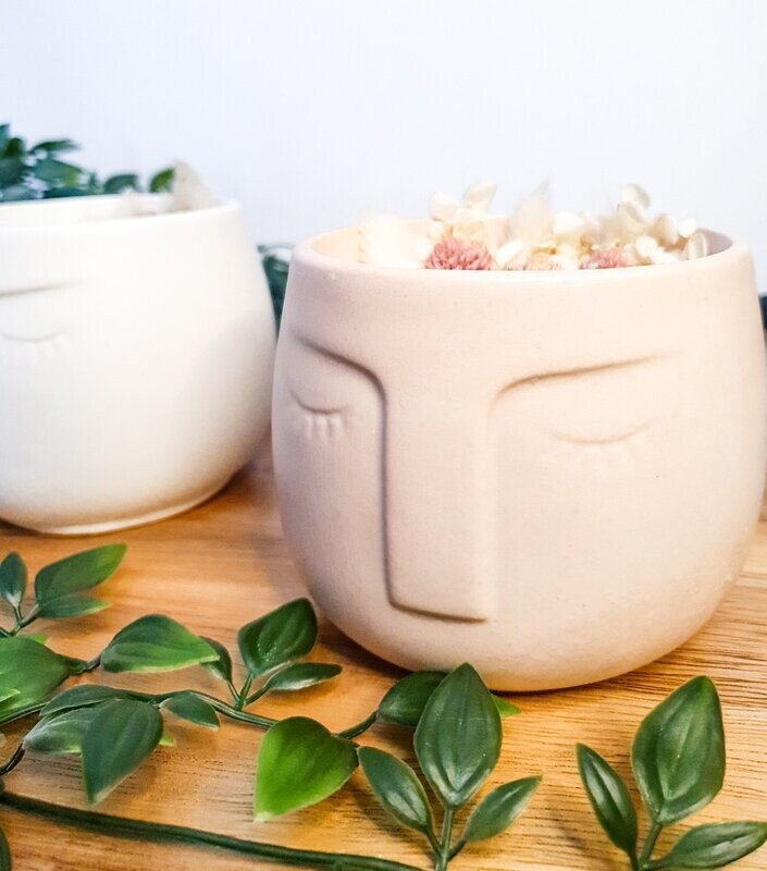 Customized Pastel Nordic Face Candles