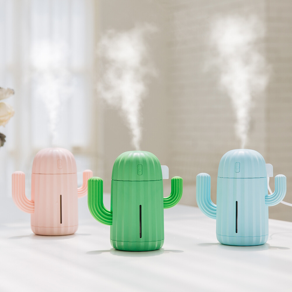 Mini Cactus Humidifier Portable USB