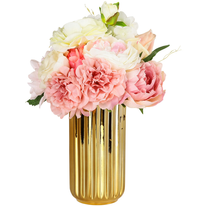 Golden Ceramic Vase -M