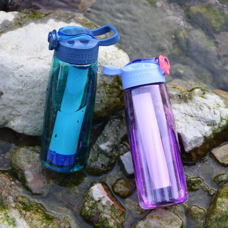 Portable Water Filter Bottle+ Free One Extra Filter