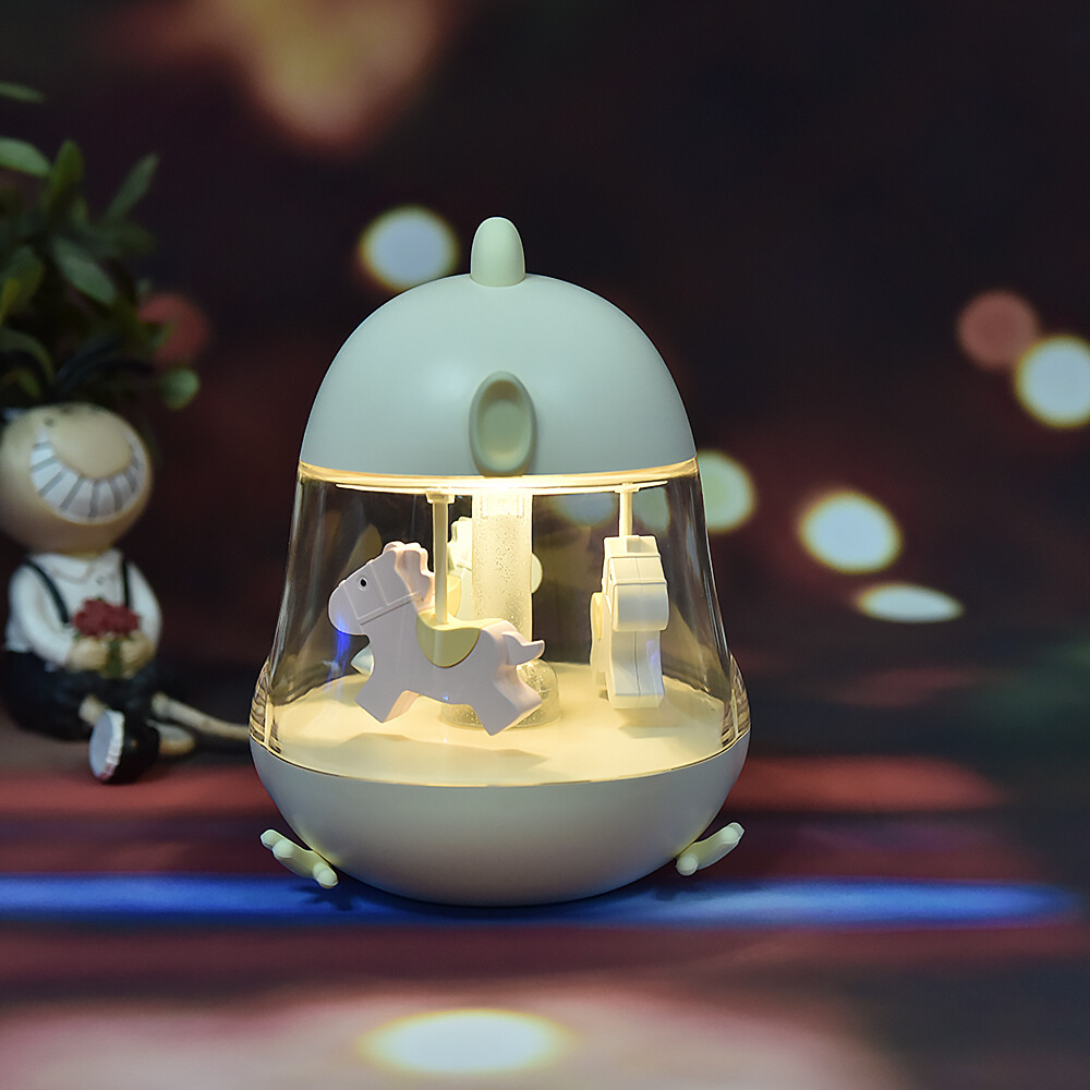 Rotating Music Box Night light LED colorful, Colour: Blue