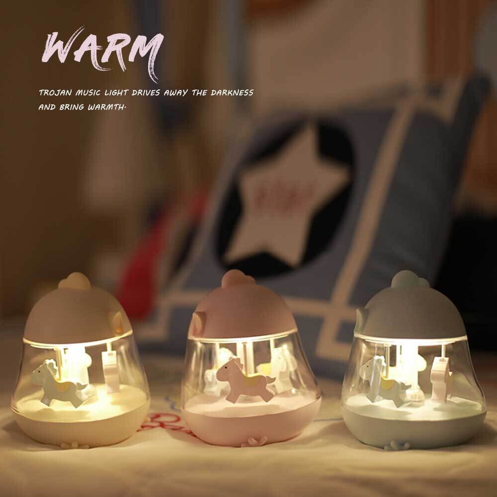 Rotating Music Box Night light LED colorful