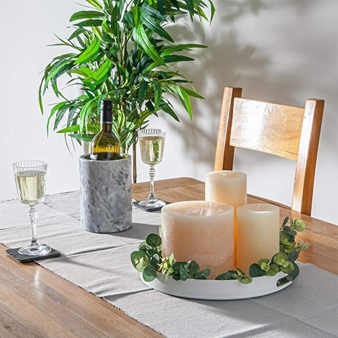Round Metallic Serving Tray By Argon Tableware