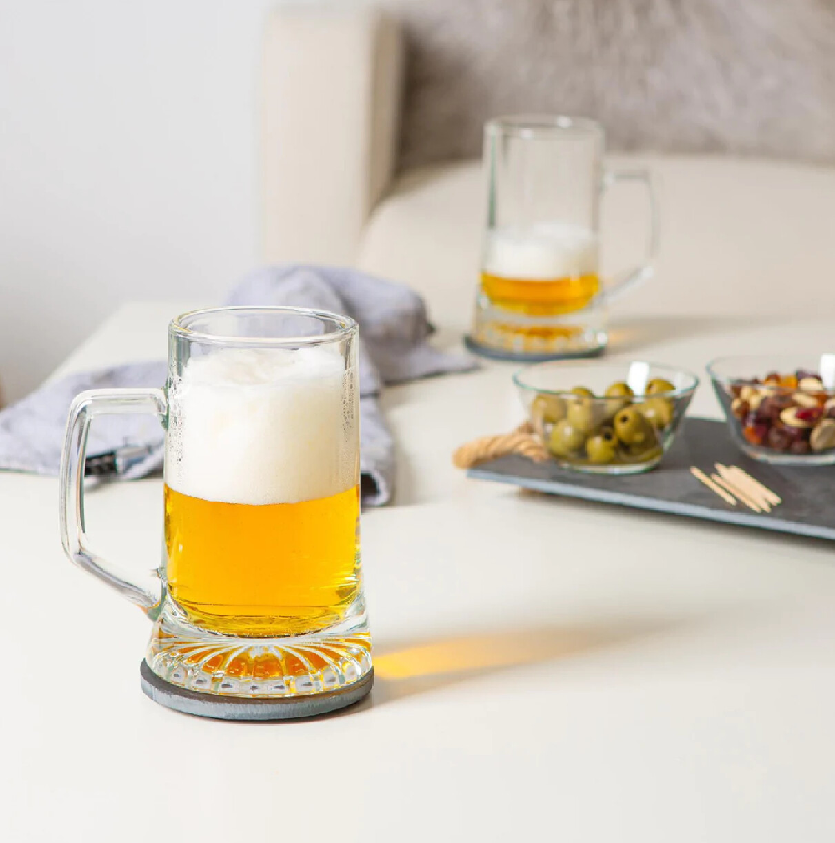 Stern Tankard Glass Beer Mug 510ml
