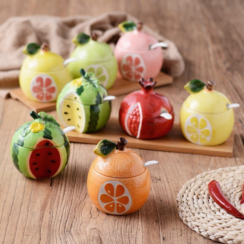 Ceramic Small Fruit Shape Storage
