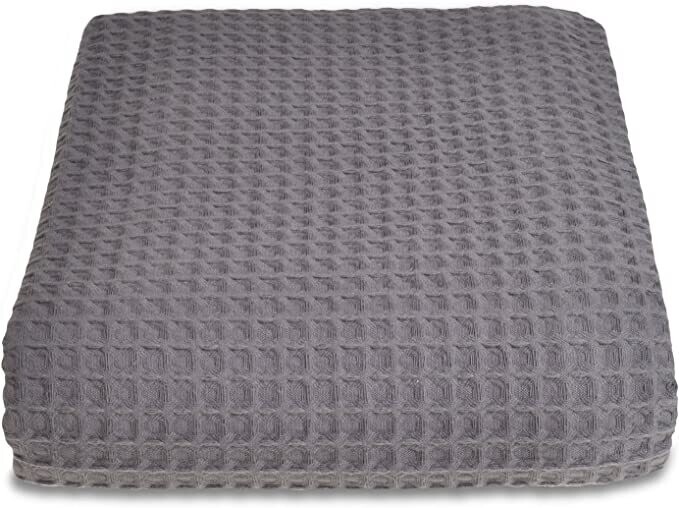 Sedona Waffle Throw 175x225cm, Color: Grey
