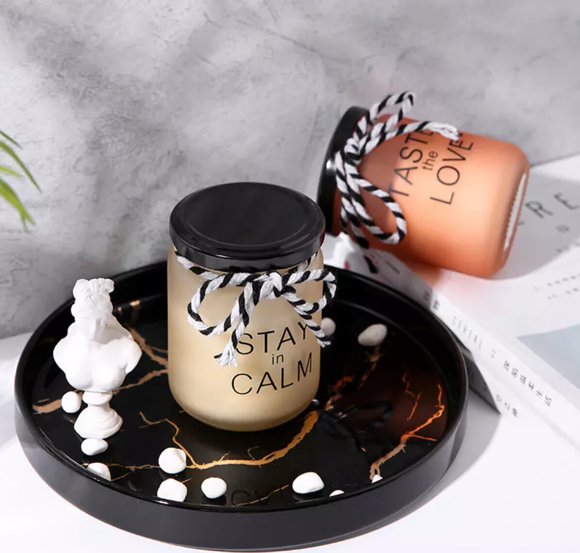 Candle Soy Scented with lid 130g