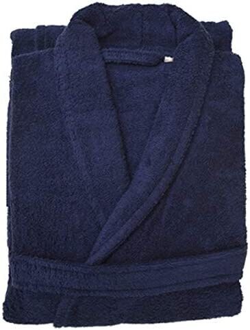 Shower Robe, Color: Navy- S/M