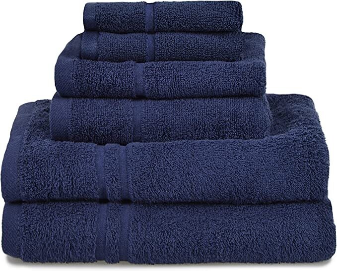 Hotel Essentials Towel Set 6pcs Navy