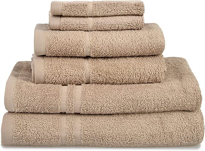 Hotel Essentials Towel Set 6pcs Mocha