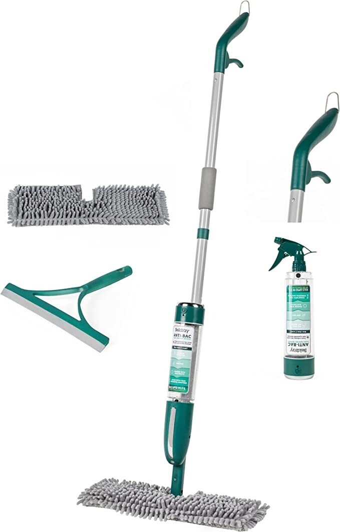 Beldray Antibacterial Spray And Clean Floor Mopbwith Trigger BEL01121