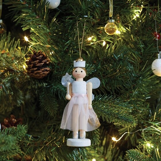 Fairy Cracker Pendant Pink &amp; White