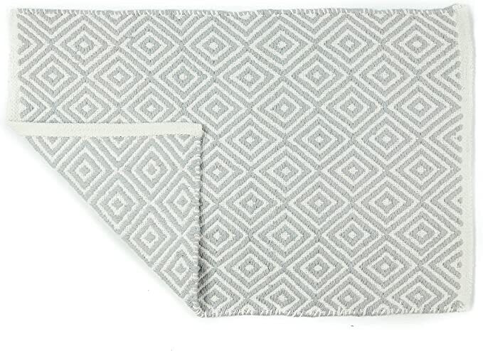 Diamond Bathmat Grey