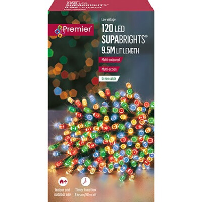 120 M-A LED Supabrights Timer Muticolor