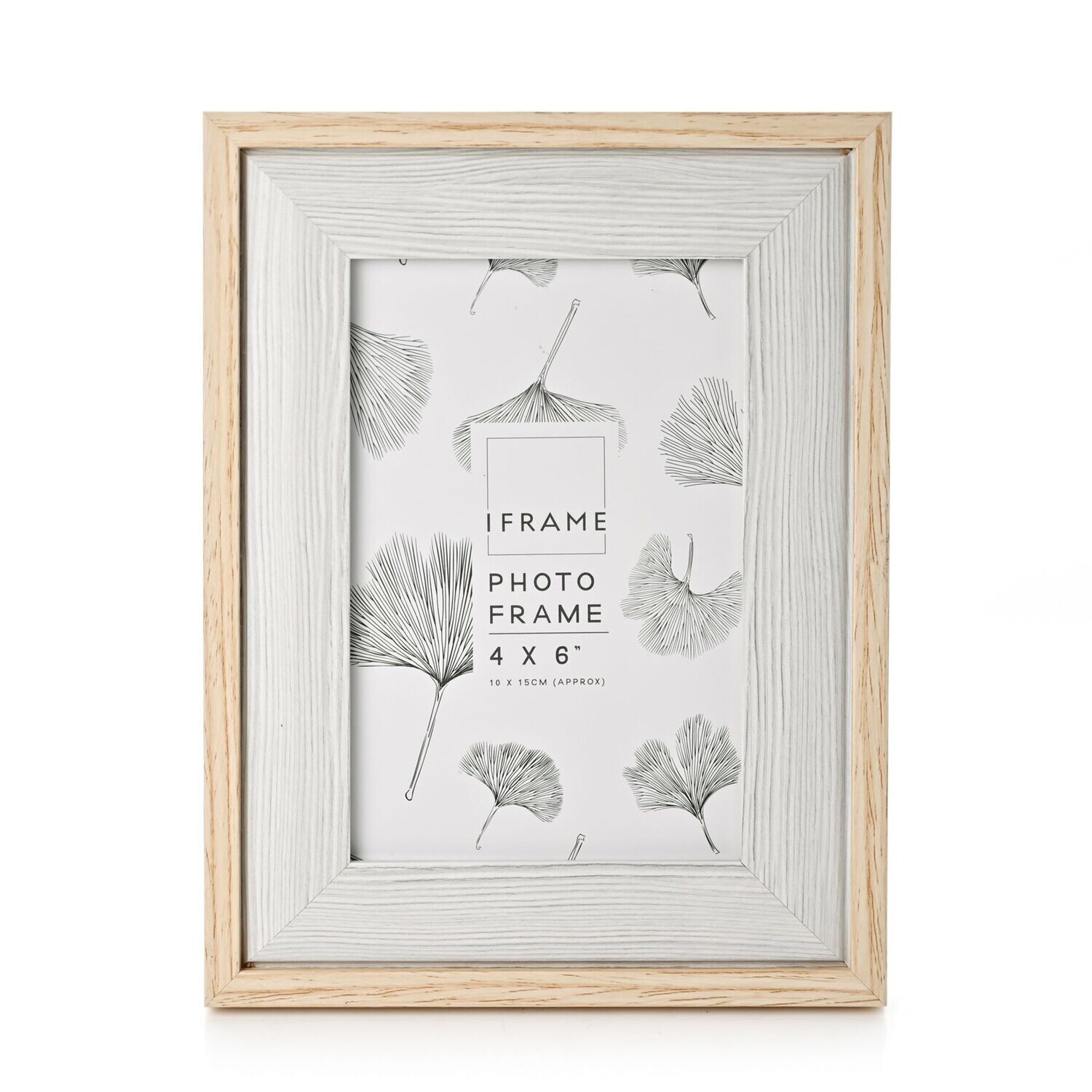 iFrame Wood &amp; Grey Two Tone Frame 4x6