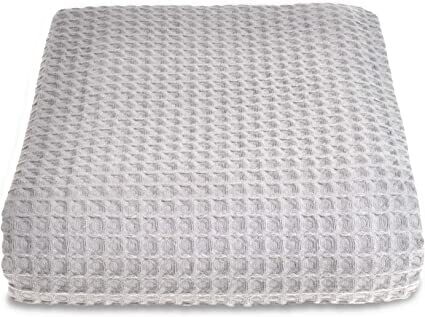 SEDONA Waffle Throw 175x225 Dove Grey