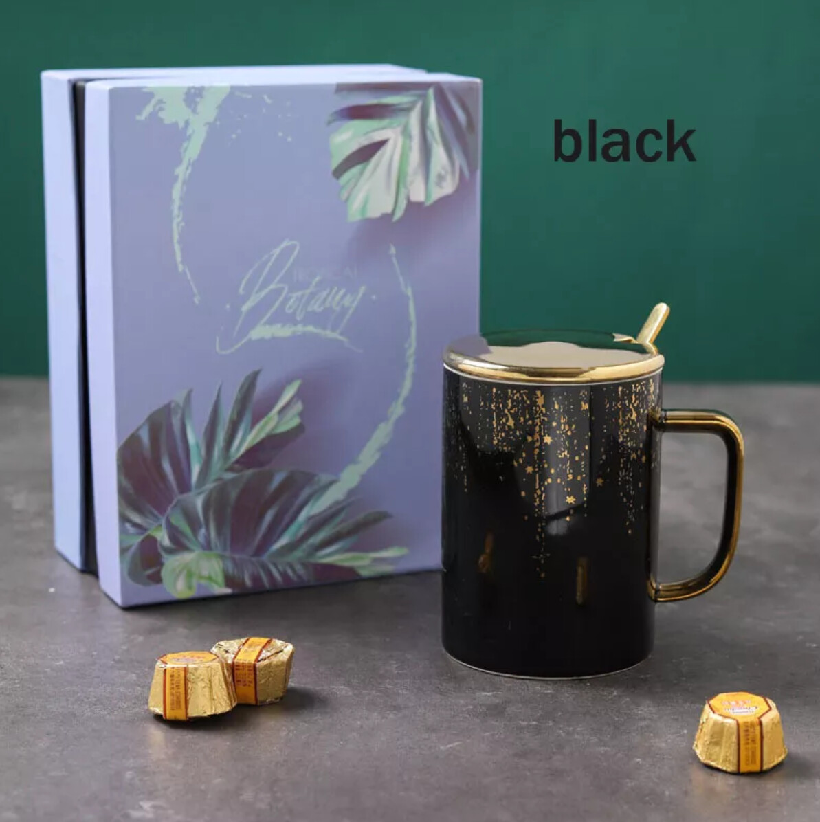 Luxury Mug with Lid &amp; Spoon