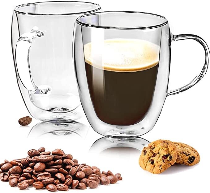 Doubble Coffee Mug With Holder 450ml
